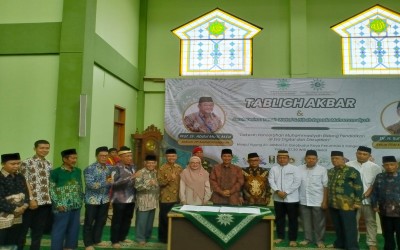 Tabligh Akbar dan Penyerahan wakaf serta hibah tanah kepada Muhammadiyah di Kabupaten Tangerang menghadirkan sekretaris umum PP Muhammadiyah Prof. Dr. Abdul Mu’ti, M.Ed